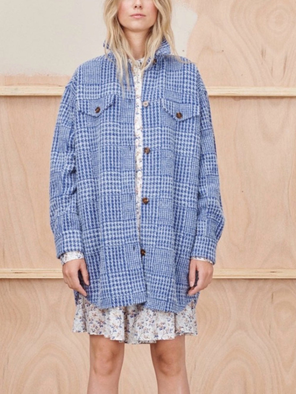 Munthe Blue Shirt Jacket